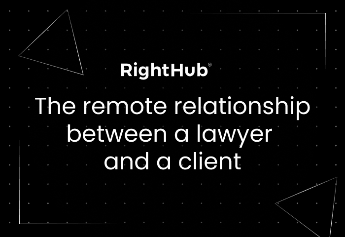 The remote relationship between lawyer and client image