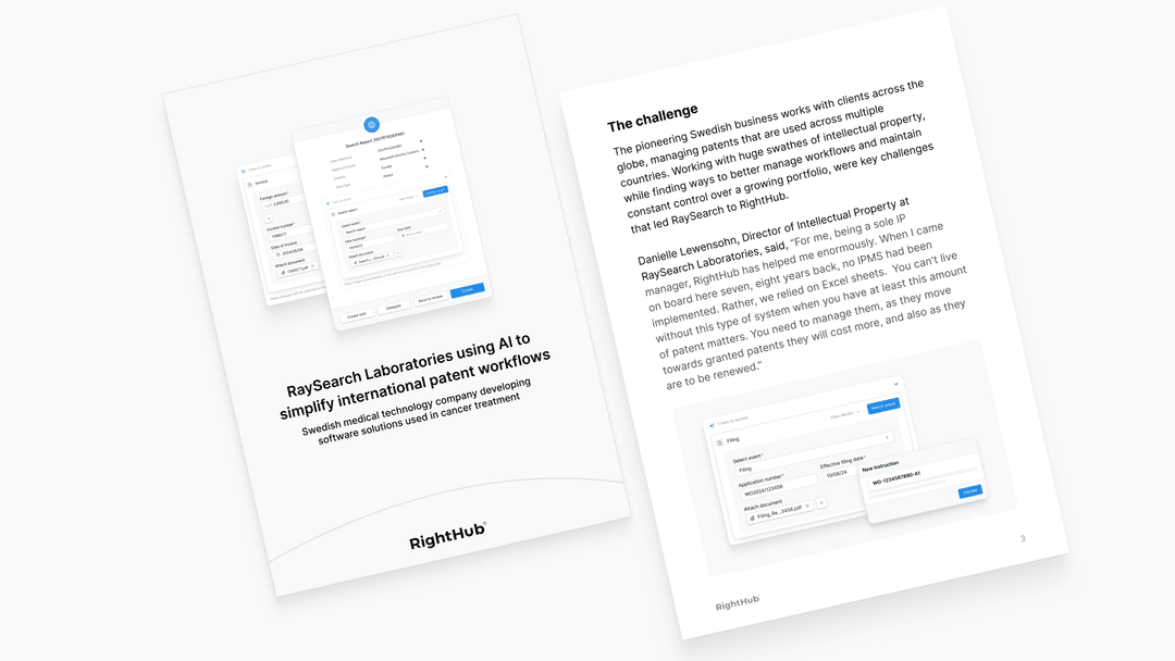 RaySearch Laboratories using AI to simplify international patent workflows image